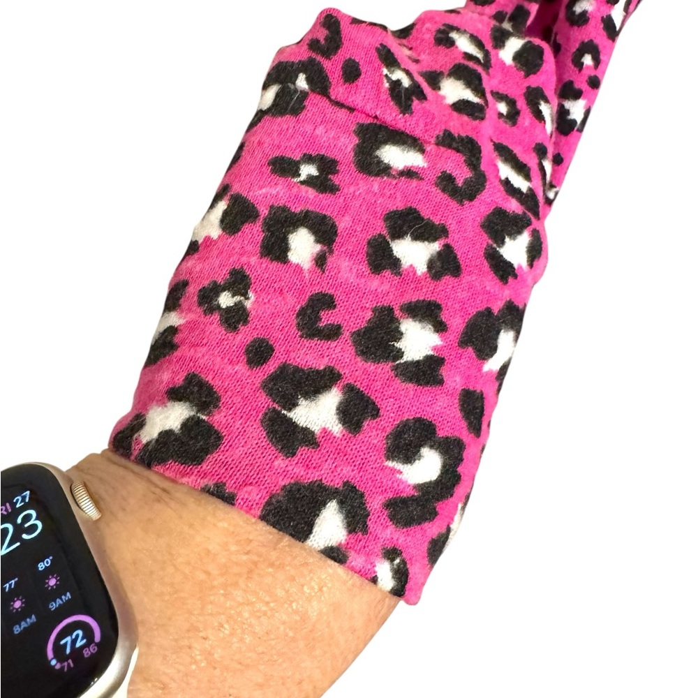 NWT #FALL2025🍁  Vibrant Pink Leopard Lightweight Sweater   2X   #CL - Picture 4 of 10